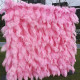 5d pink feather fabric rolling up curtain flower wall cloth artificial plant wall wedding backdrop