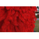 5d red feather fabric rolling up curtain flower wall cloth artificial plant wall wedding backdrop