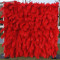 5d red feather fabric rolling up curtain flower wall cloth artificial plant wall wedding backdrop