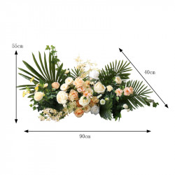 beige wedding decoration, beige artificial wedding flowers, diy wedding flowers, wedding faux flowers