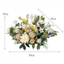 beige wedding decoration flowers, beige artificial wedding flowers, diy wedding flowers, wedding faux flowers