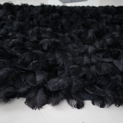 black feather flower wall cloth roll up flower wall fabric hanging curtain plant wall event party wedding backdrop