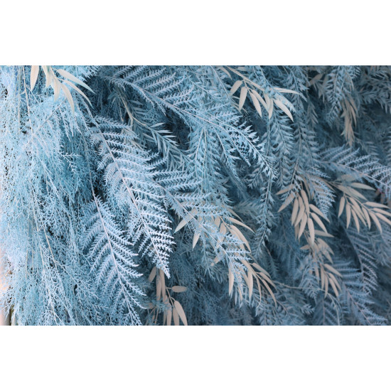 blue feather flower backdrop cloth roll up flower wall fabric hanging curtain plant wall event party wedding backdrop