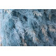 blue feather flower backdrop cloth roll up flower wall fabric hanging curtain plant wall event party wedding backdrop