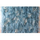 blue feather flower backdrop cloth roll up flower wall fabric hanging curtain plant wall event party wedding backdrop