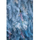 blue feather flower backdrop cloth roll up flower wall fabric hanging curtain plant wall event party wedding backdrop