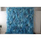 blue feather flower backdrop cloth roll up flower wall fabric hanging curtain plant wall event party wedding backdrop