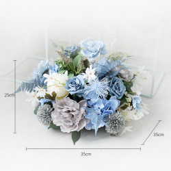 blue flowers, wedding & party & shop decoration, blue artificial wedding flowers, diy wedding flowers, wedding faux flowers