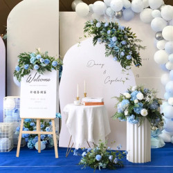 blue wedding flowers, blue artificial wedding flowers, diy wedding flowers, wedding faux flowers
