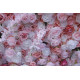 dreamy pink rose cloth roll up flower wall fabric hanging curtain plant wall event party wedding backdrop