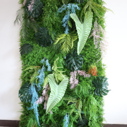 green mixed grass wall cloth roll up flower wall fabric hanging curtain plant wall event party wedding backdrop