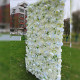 high density 5d white rose cloth roll up flower wall fabric hanging curtain plant wall event party wedding backdrop
