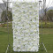 high density 5d white rose cloth roll up flower wall fabric hanging curtain plant wall event party wedding backdrop