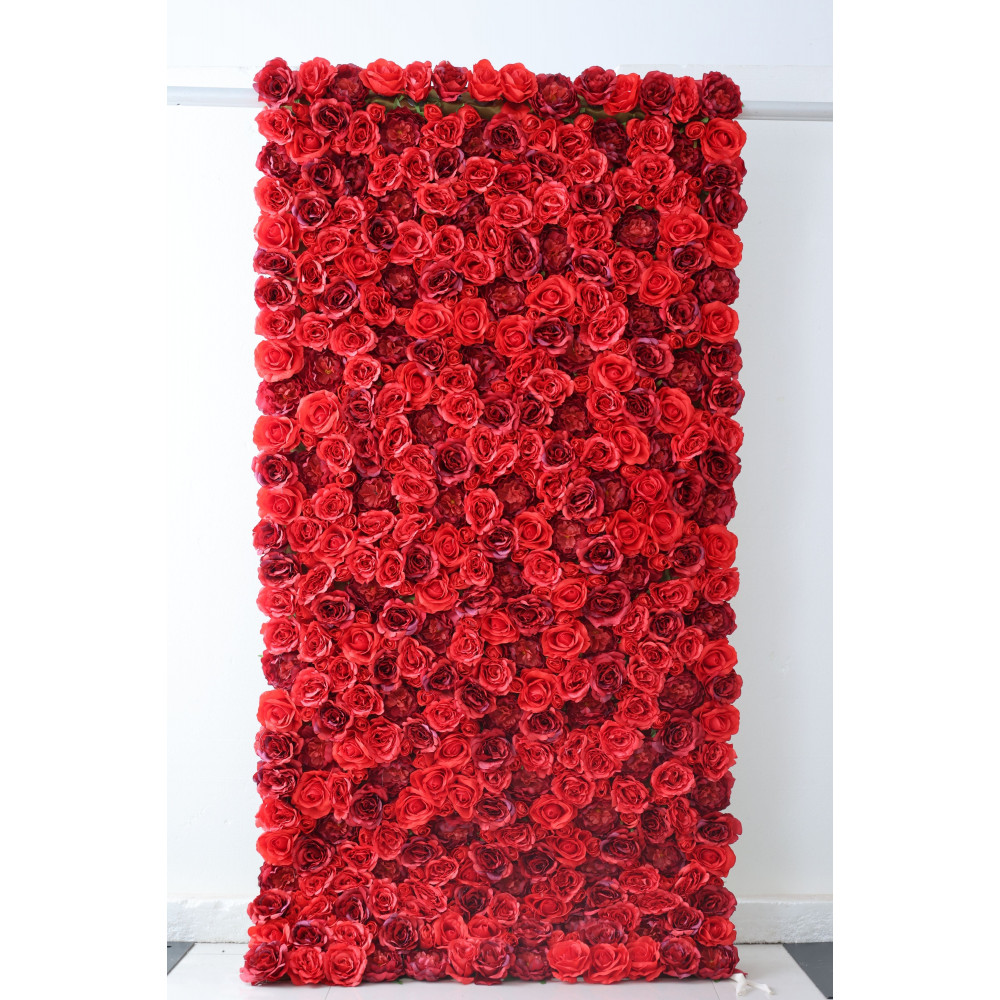 luxury rose cloth flower wall fabric rollin up reed pampas grass