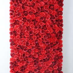 luxury rose cloth flower wall fabric rollin up reed pampas grass curtain floral wall wedding backdrop party event props