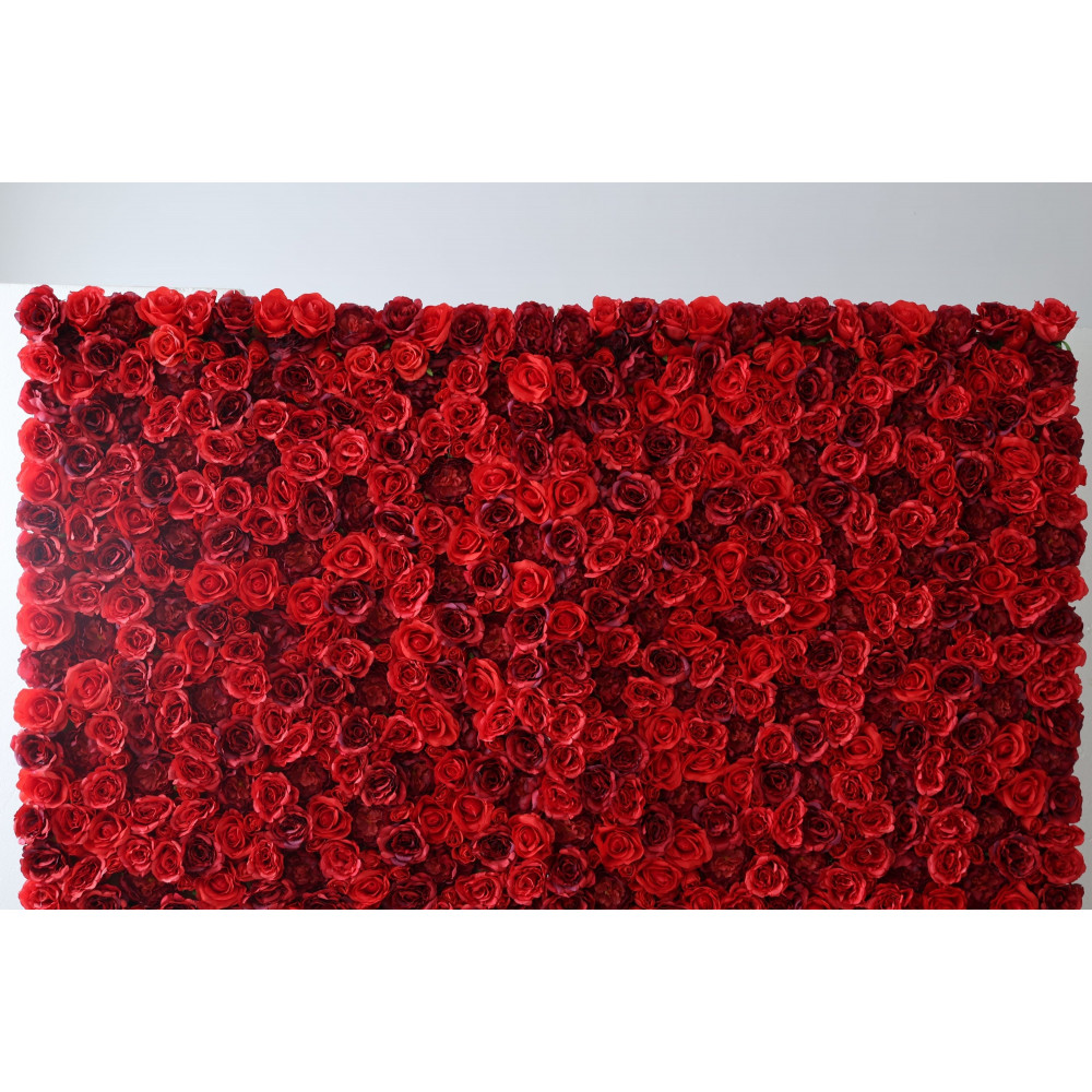 luxury rose cloth flower wall fabric rollin up reed pampas grass