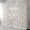 luxury white roses light pink roses 5d cloth flower wall wedding backdrop props fabric floral wall