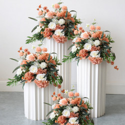 orange wedding decoration, party decoration, orange artificial wedding flowers, diy wedding flowers, wedding faux flowers