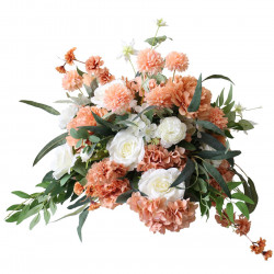 orange wedding decoration, party decoration, orange artificial wedding flowers, diy wedding flowers, wedding faux flowers