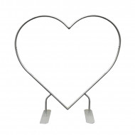 6.5ft party & hoop balloon heart shape loop flower arch photo booth backdrop stand heart backdrop