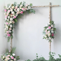 pink & beige wedding flowers, pink artificial wedding flowers, diy wedding flowers, wedding faux flowers
