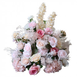 pink & beige flowers ball, pink artificial wedding flowers, diy wedding flowers, wedding faux flowers