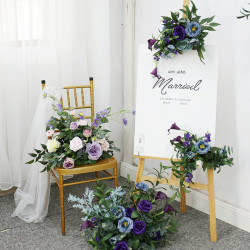 purple wedding style, party decoration, purple artificial wedding flowers, diy wedding flowers, wedding faux flowers