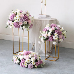 purple wedding style, flower ball, purple artificial wedding flowers, diy wedding flowers, wedding faux flowers