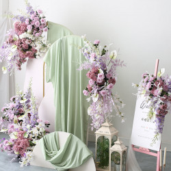 purple vintage wedding style, purple artificial wedding flowers, diy wedding flowers, wedding faux flowers