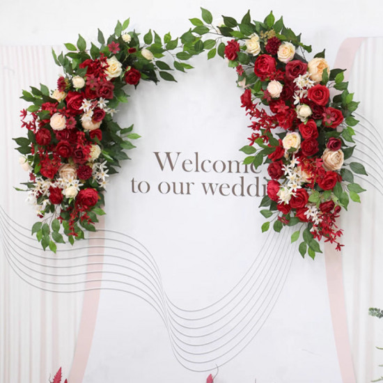 business shop & wedding style, red artificial wedding flowers, diy wedding flowers, wedding faux flowers