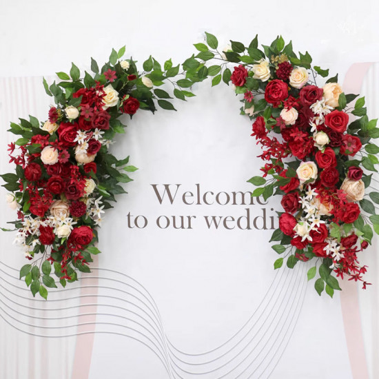 business shop & wedding style, red artificial wedding flowers, diy wedding flowers, wedding faux flowers