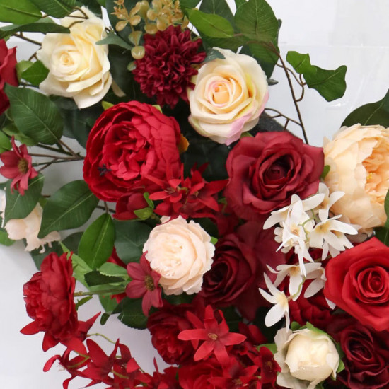 business shop & wedding style, red artificial wedding flowers, diy wedding flowers, wedding faux flowers