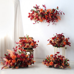 party & wedding flowers, red artificial wedding flowers, diy wedding flowers, wedding faux flowers