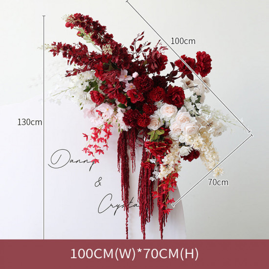 red artificial flowers, red artificial wedding flowers, diy wedding flowers, wedding faux flowers