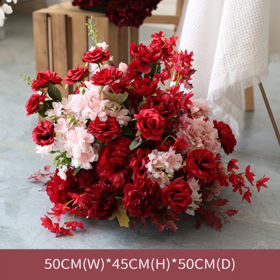 red artificial flowers, red artificial wedding flowers, diy wedding flowers, wedding faux flowers