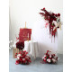 red artificial flowers, red artificial wedding flowers, diy wedding flowers, wedding faux flowers
