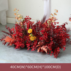 party & wedding flowers arrangement, red artificial wedding flowers, diy wedding flowers, wedding faux flowers