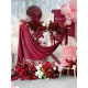 dark red wedding flowers, red artificial wedding flowers, diy wedding flowers, wedding faux flowers