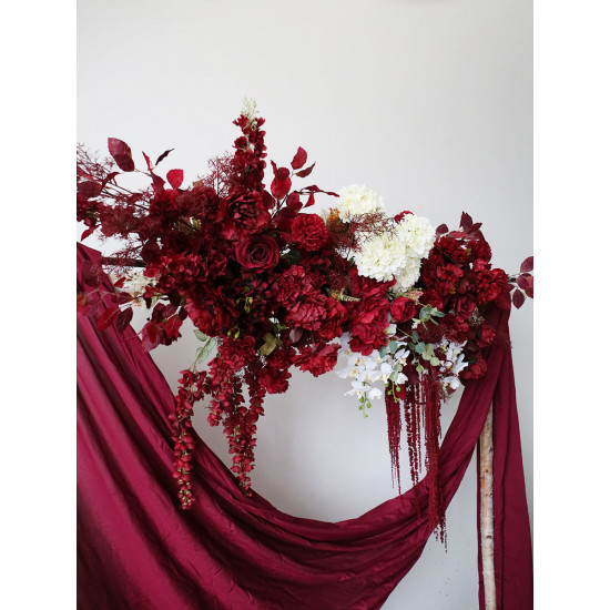 dark red wedding flowers, red artificial wedding flowers, diy wedding flowers, wedding faux flowers