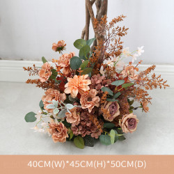 background stage decoration flowers, retro wedding style, retro artificial wedding flowers, diy wedding flowers, wedding arch flowers
