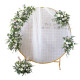 forest wedding arch flowers, white artificial wedding flowers, diy wedding flowers, wedding faux flowers