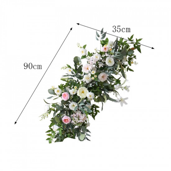 forest wedding arch flowers, white artificial wedding flowers, diy wedding flowers, wedding faux flowers