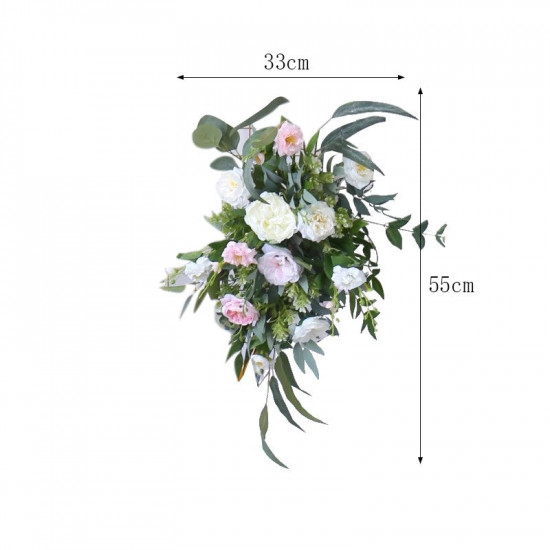 forest wedding arch flowers, white artificial wedding flowers, diy wedding flowers, wedding faux flowers