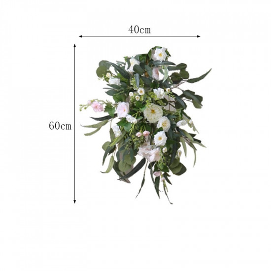 forest wedding arch flowers, white artificial wedding flowers, diy wedding flowers, wedding faux flowers