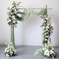 forest wedding style, white artificial wedding flowers, diy wedding flowers, wedding faux flowers
