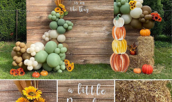 DIY Dramatic Centerpieces with Designer White & Beige Flower Box Set