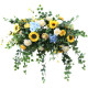 hanging sunflower, yellow artificial wedding flowers, diy wedding flowers, wedding faux flowers